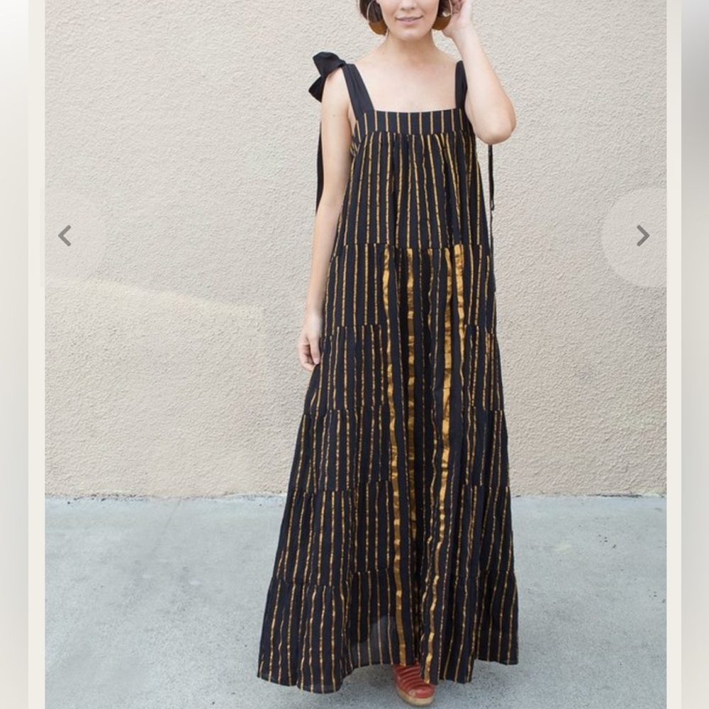 AISH Rayna black gold dress